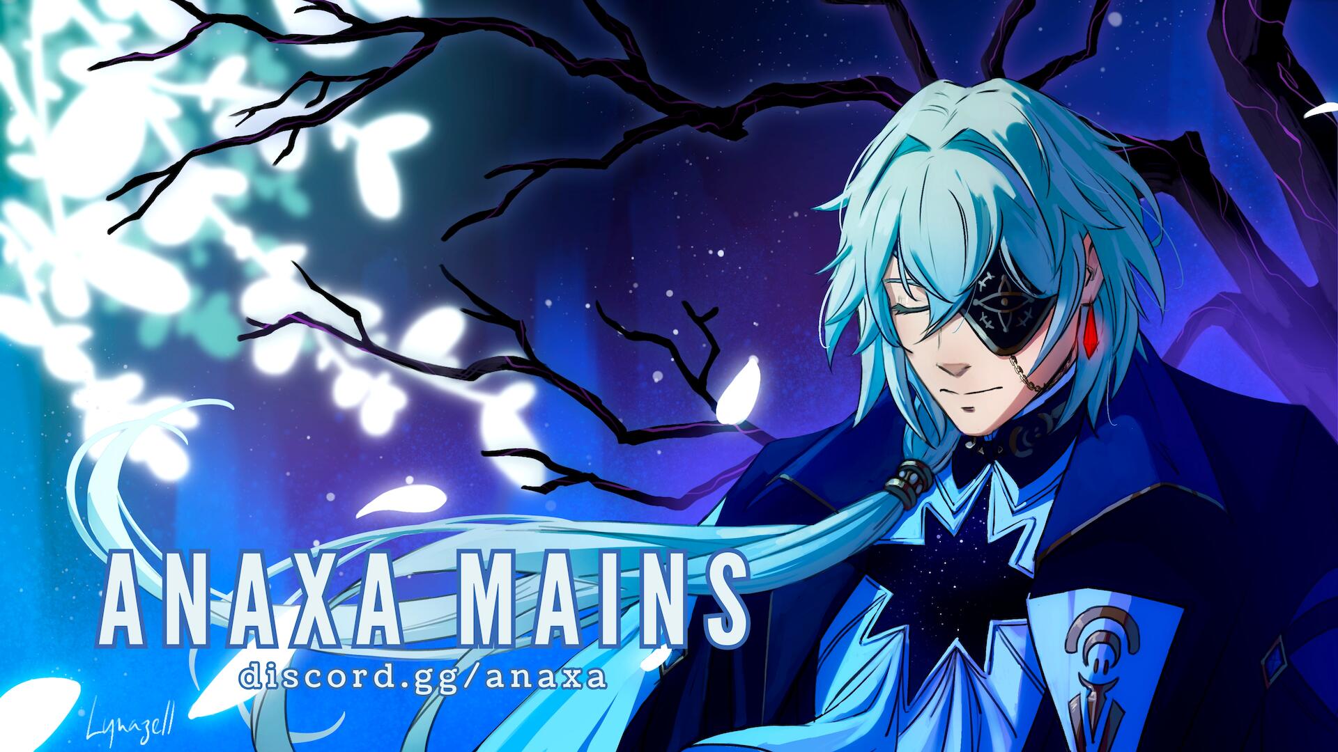 Discovery splash banner for Anaxa Mains ⟢ Honkai Star Rail Discord server