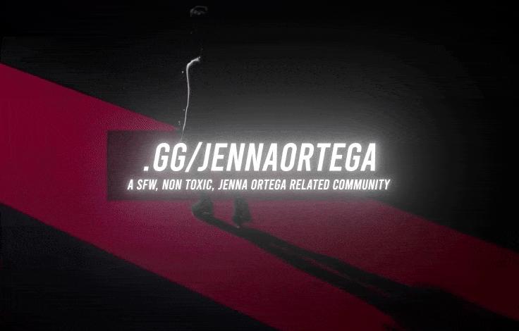 Discovery splash banner for Jenna Ortega Discord server