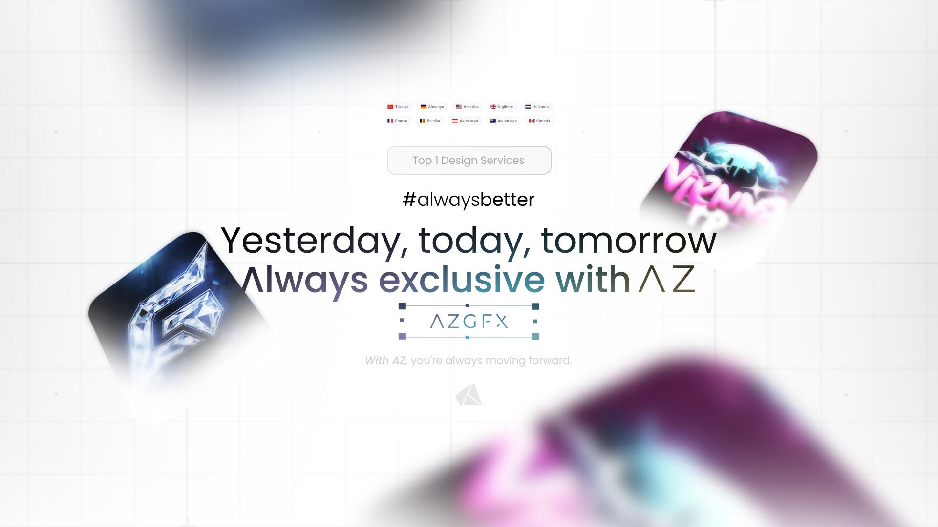 Discovery splash banner for AzGFX Studio | Platinium Discord server