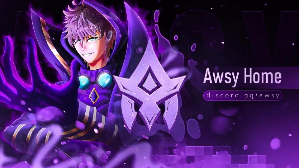 Discovery splash banner for Awsy Home. Discord server