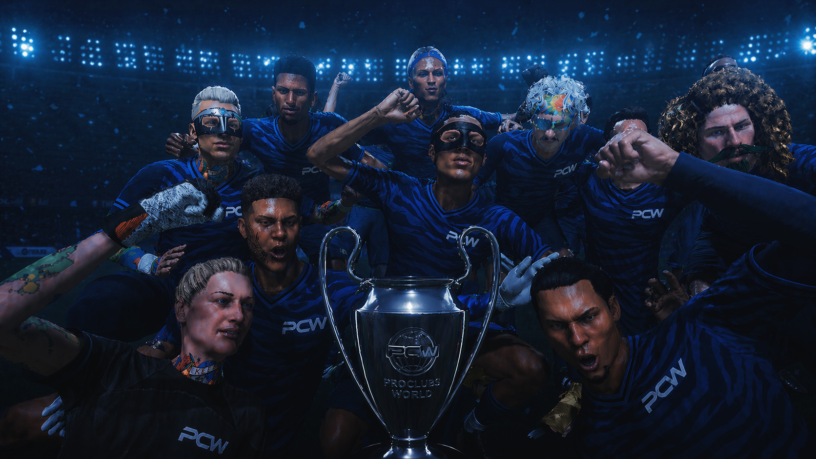 Discovery splash banner for ProClubs World🌎 Discord server