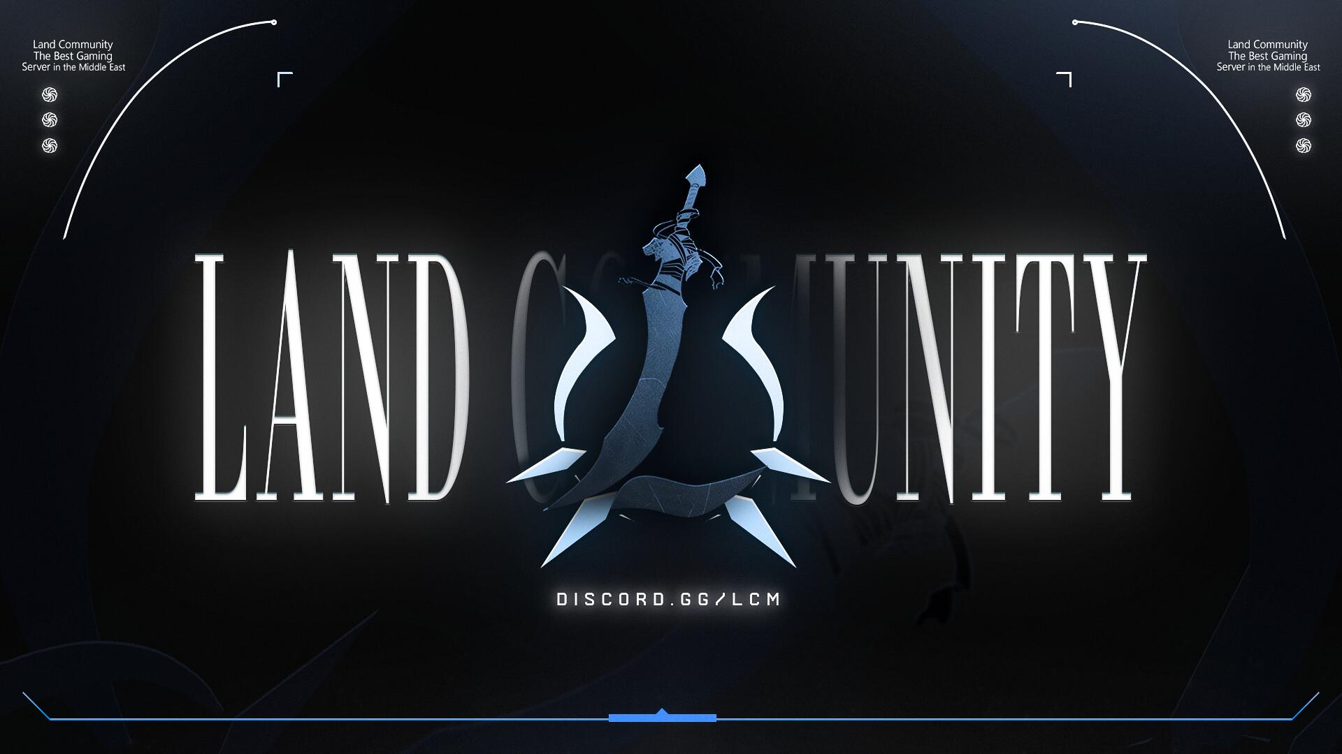 Discovery splash banner for Land Community V.3 Discord server