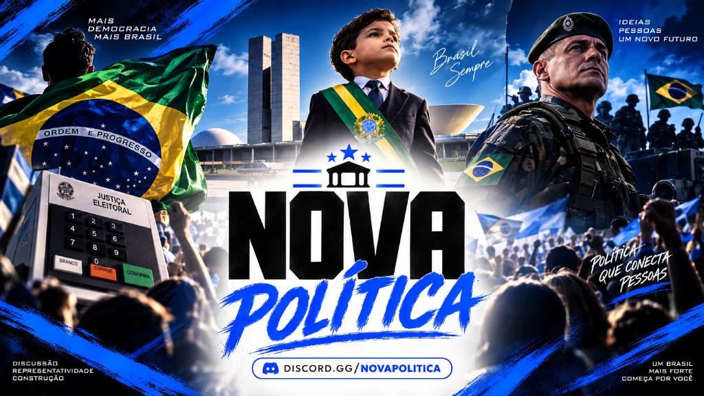 Discovery splash banner for NOVA POLÍTICA - RPG ® Discord server