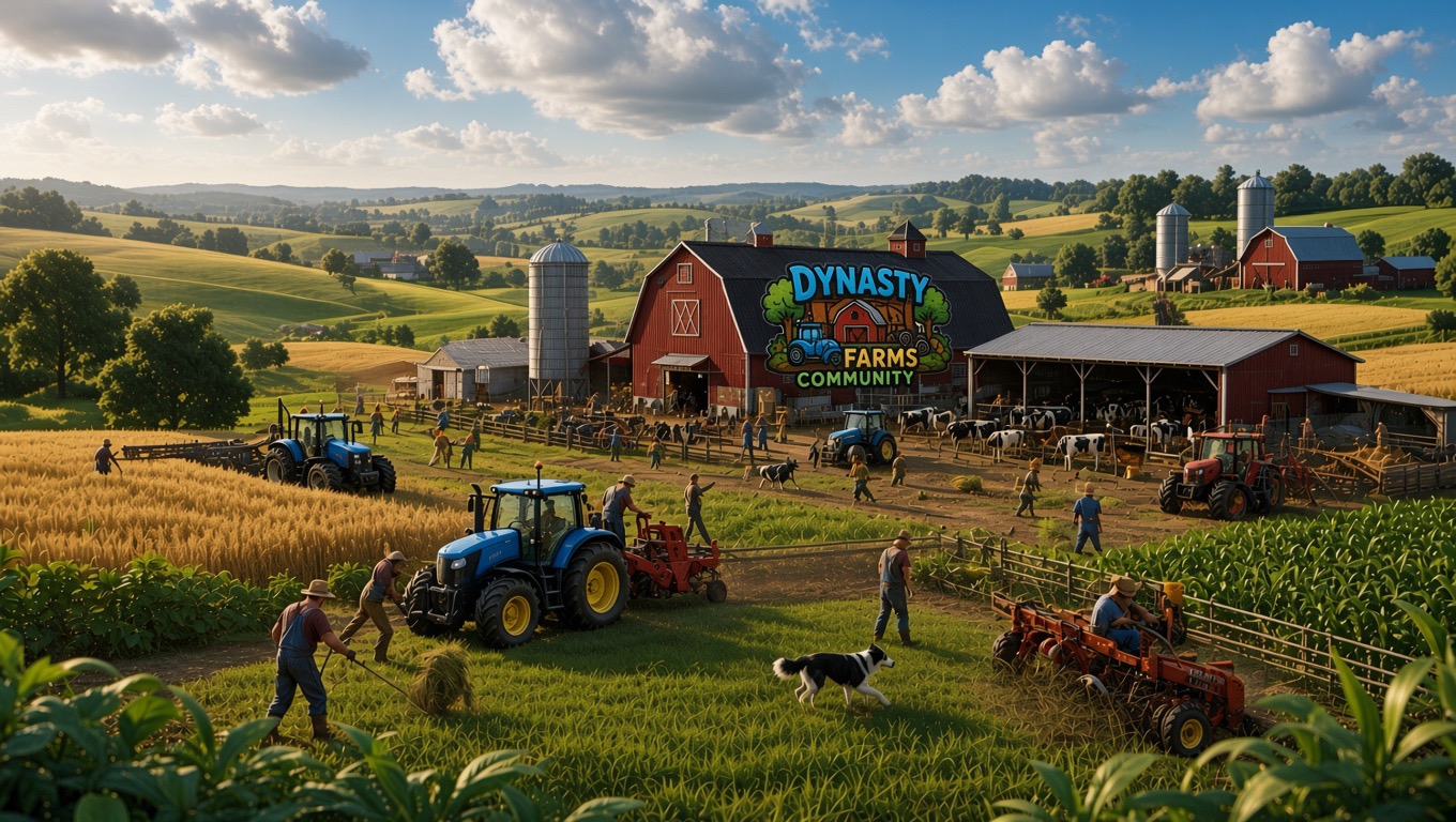 Discovery splash banner for Dynasty Farms Community Discord server