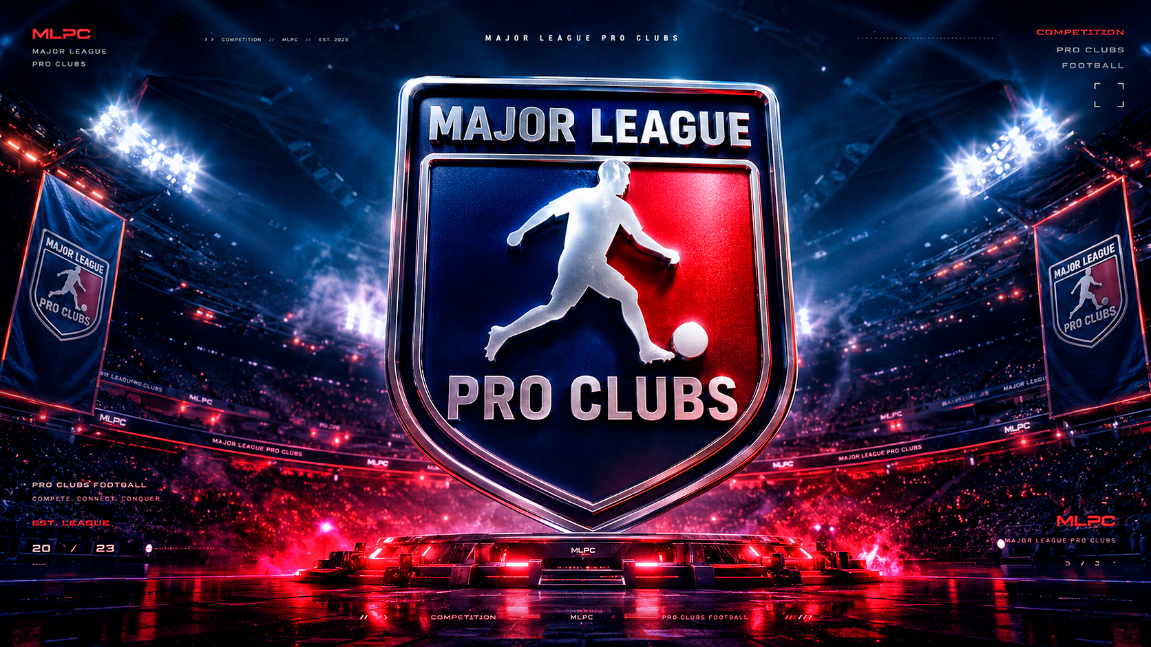 Discovery splash banner for Major League Pro Clubs Discord server