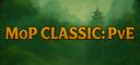 Discovery splash banner for MoP Classic: PVE (NA) Discord server
