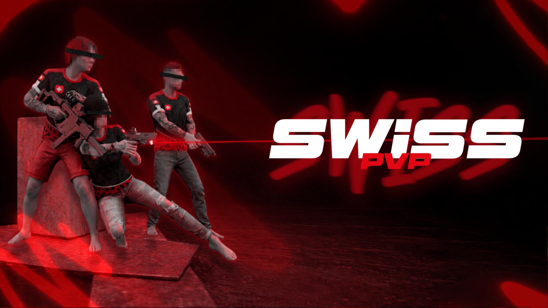 Discovery splash banner for Swiss PVP | #48.7k Discord server