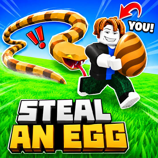 Discovery splash banner for Steal An Egg | Roblox Discord server