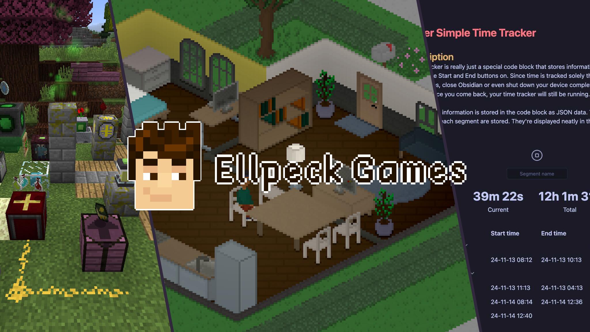 Discovery splash banner for Ellpeck Games Discord server