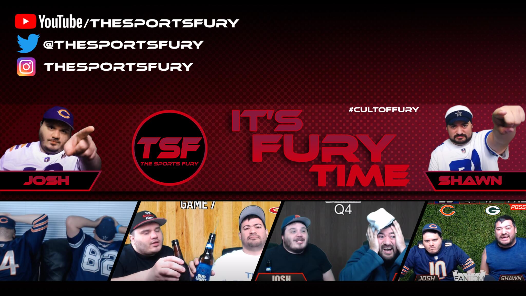 Discovery splash banner for The Sports Fury Discord server