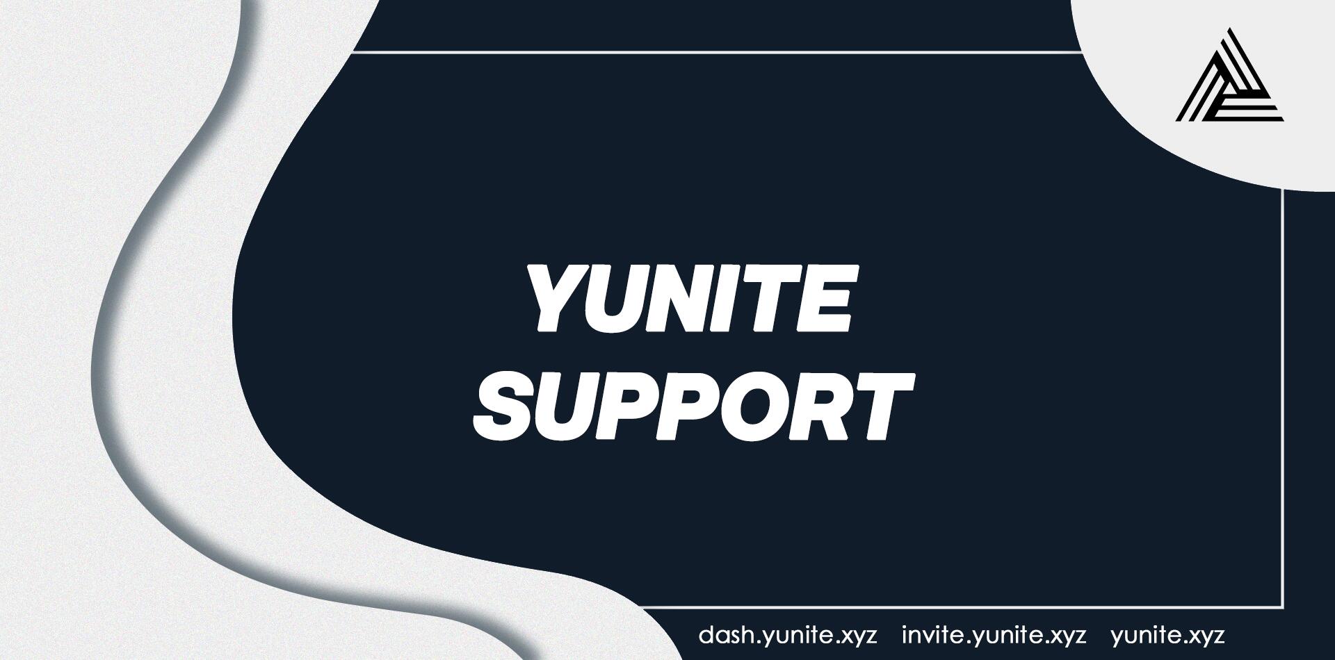 Discovery splash banner for Yunite Support Discord server