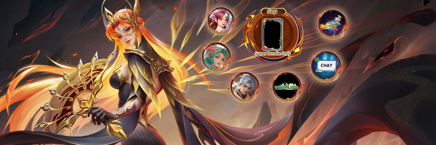 Discovery splash banner for Heroes Evolved Mobile Discord server