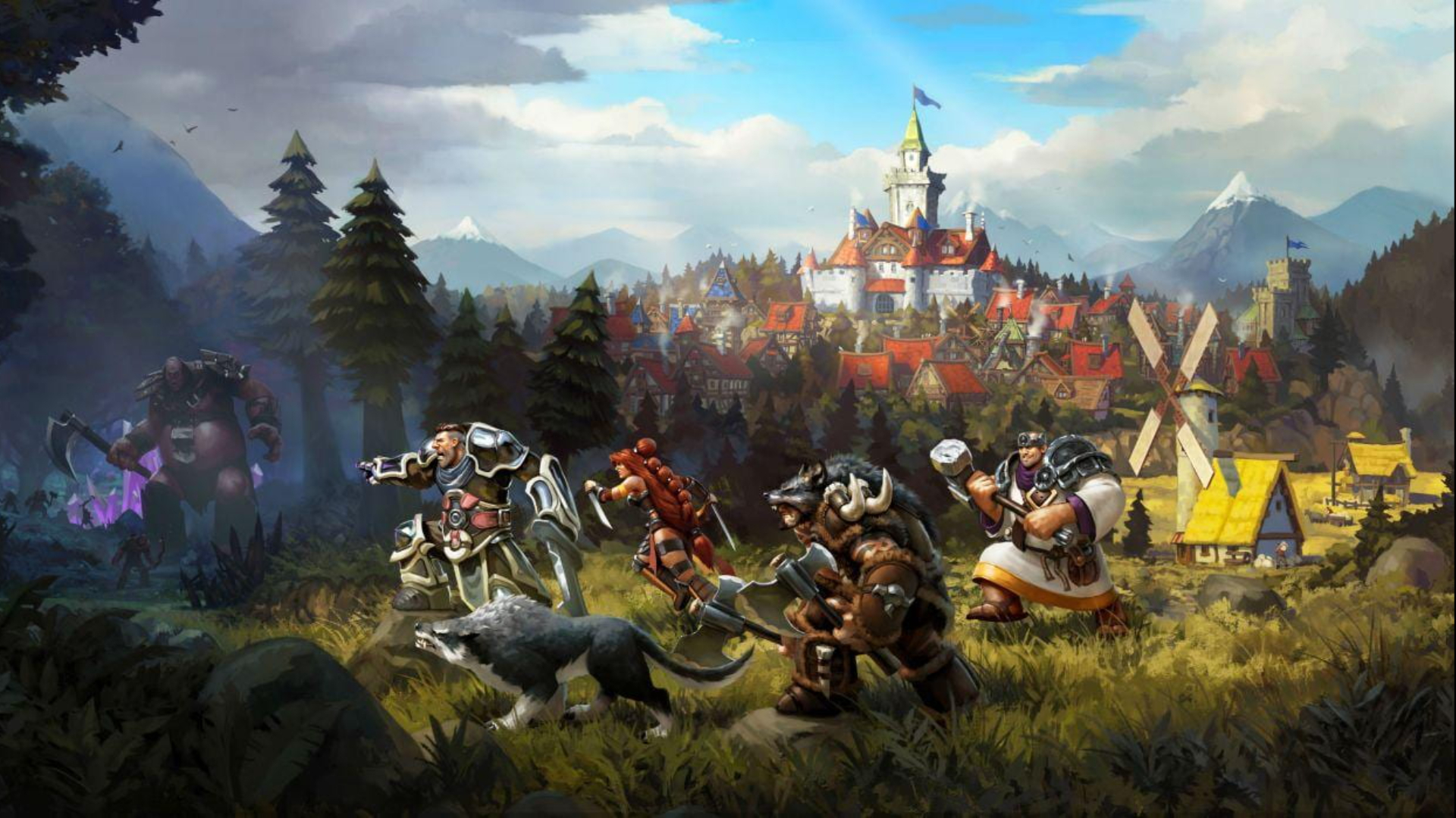 Discovery splash banner for The Settlers Online FANS Discord server
