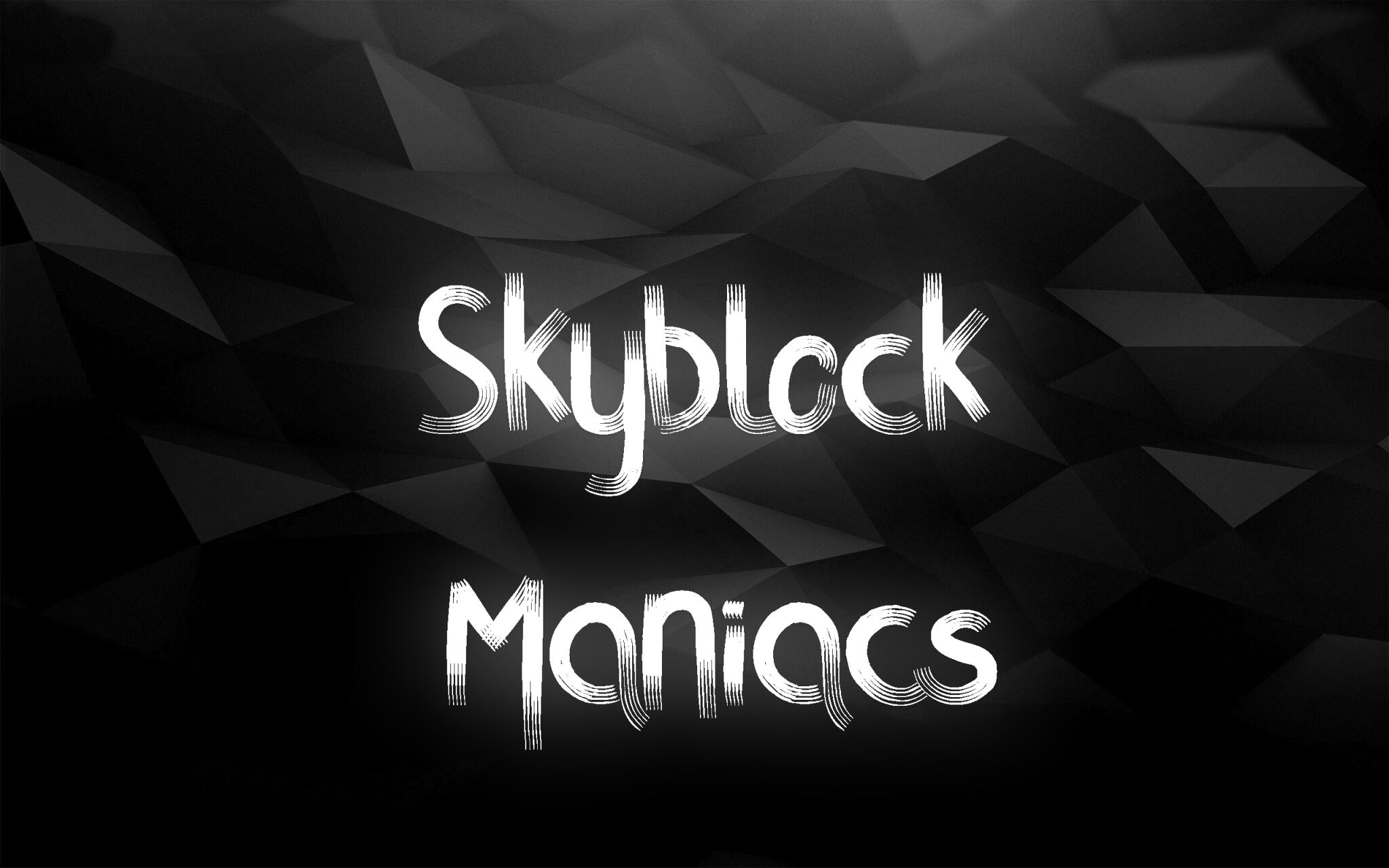 Discovery splash banner for Skyblock Maniacs Discord server