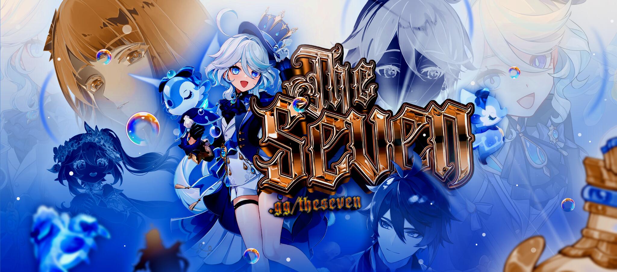 Discovery splash banner for ✦ The Seven ✦ Genshin Impact Hangout Discord server