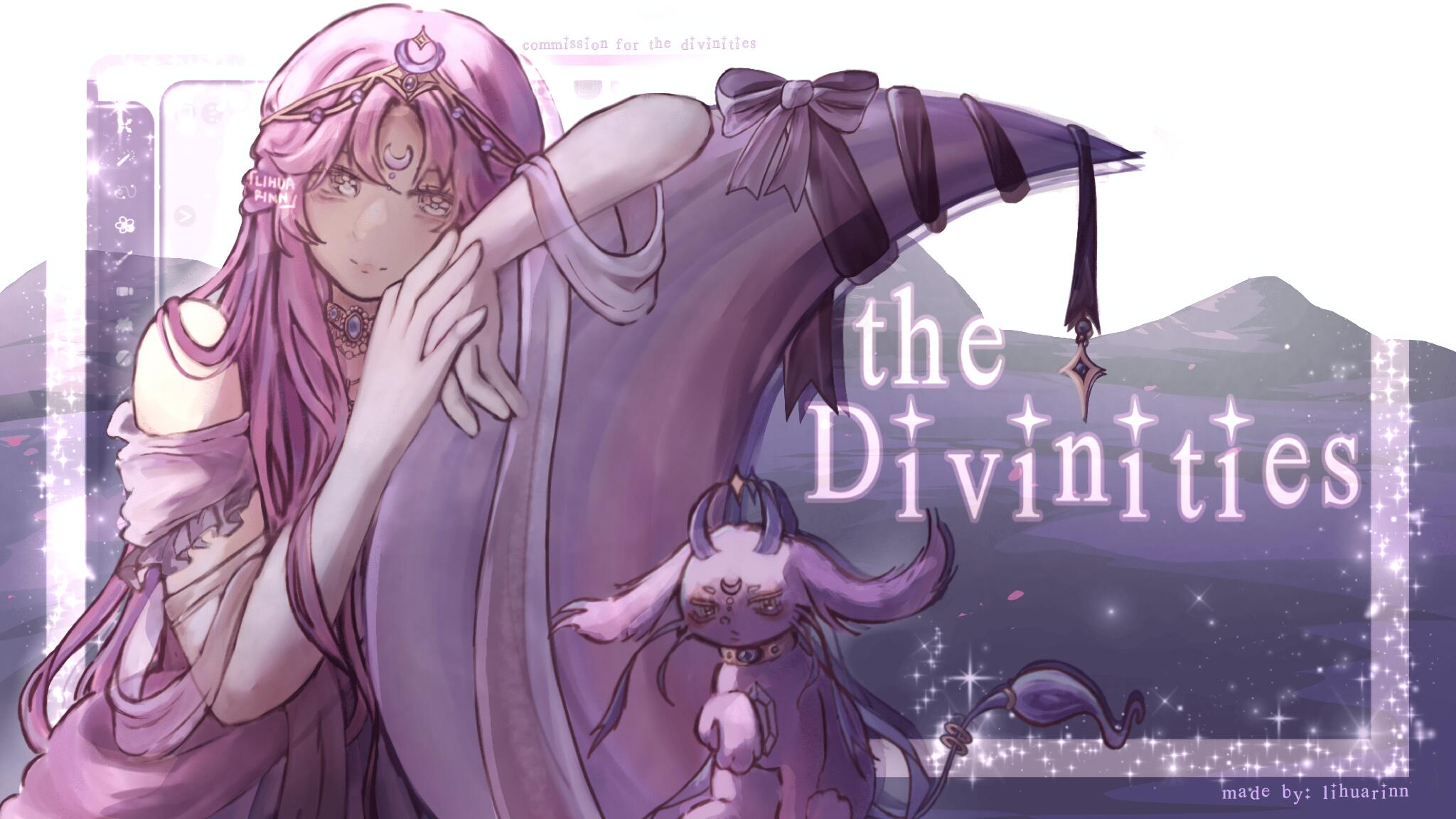 Discovery splash banner for ~ THE DIVINITIES ~ RH & ART Discord server