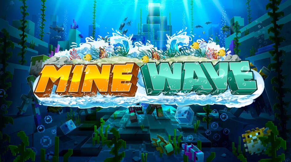 Discovery splash banner for MineWave Discord server