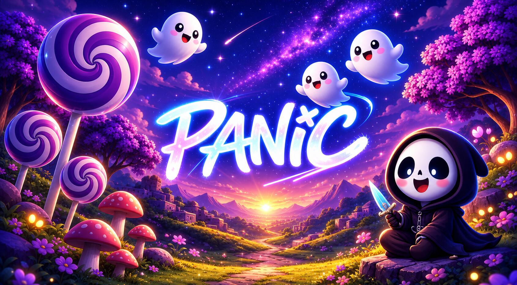 Discovery splash banner for PANIC 👻・Amigos・Conversar・Call・Amizade・Brasil・Roblox・Anime・FiveM Discord server