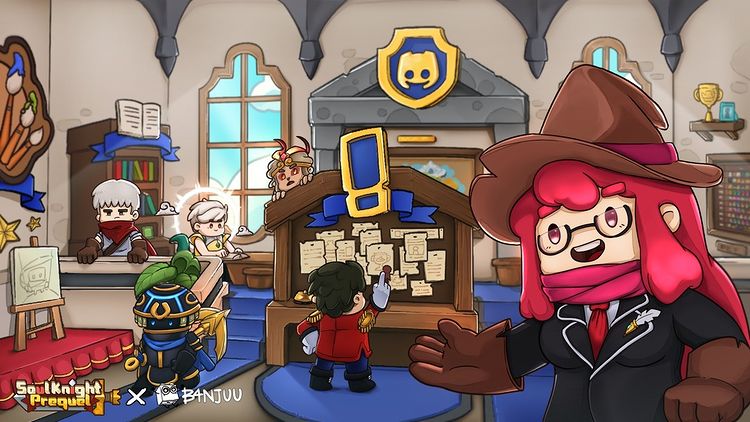 Discovery splash banner for Soul Knight Prequel Discord server