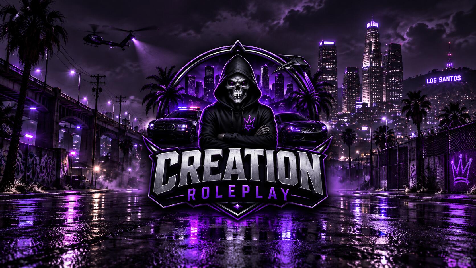 Discovery splash banner for Creation Roleplay Discord server